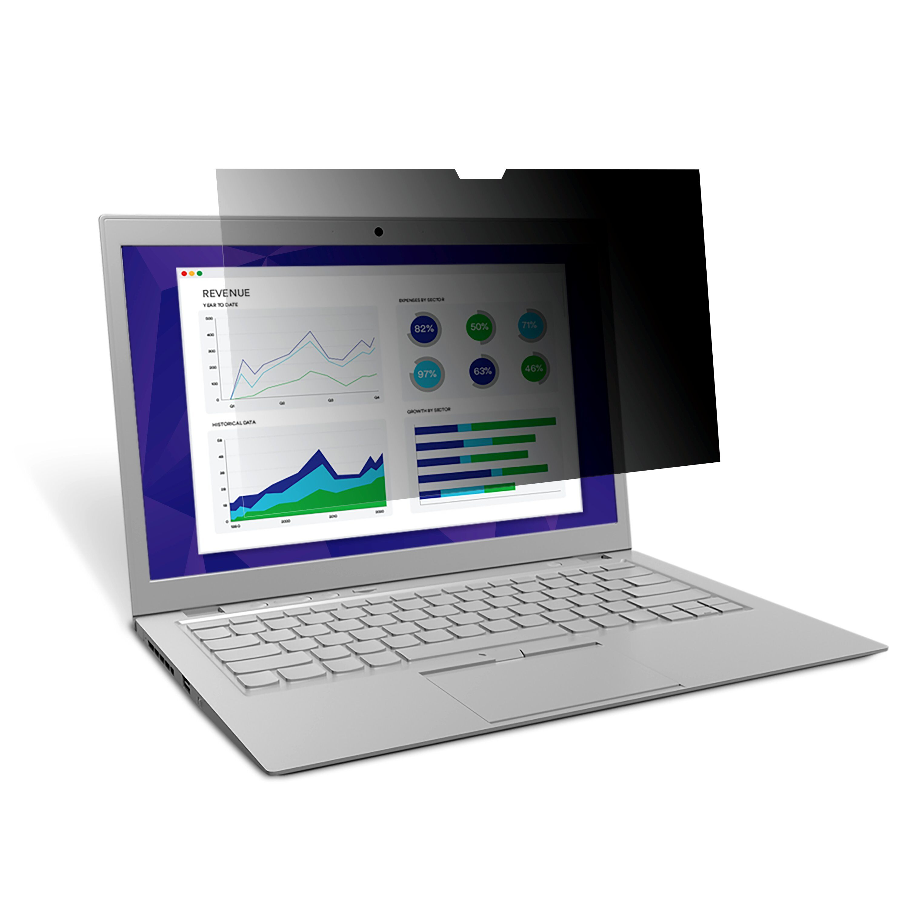 3M Blickschutzfilter für 15,6" Breitbild-Laptop mit randlosem Display - Blickschutzfilter für Notebook - 39,6 cm Breitbild (15,6" Breitbild)