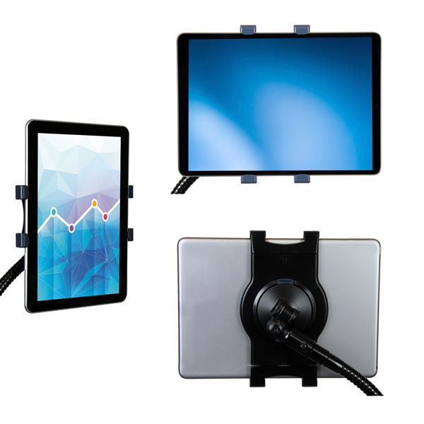 StarTech.com Schwanenhals Tablet Halter für 7" bis 11" Tablets - mit Tischklemme - 360 Grad drehbar - Befestigungskit (Klammer, anpassbare Halterung, einstellbarer Montagearm)