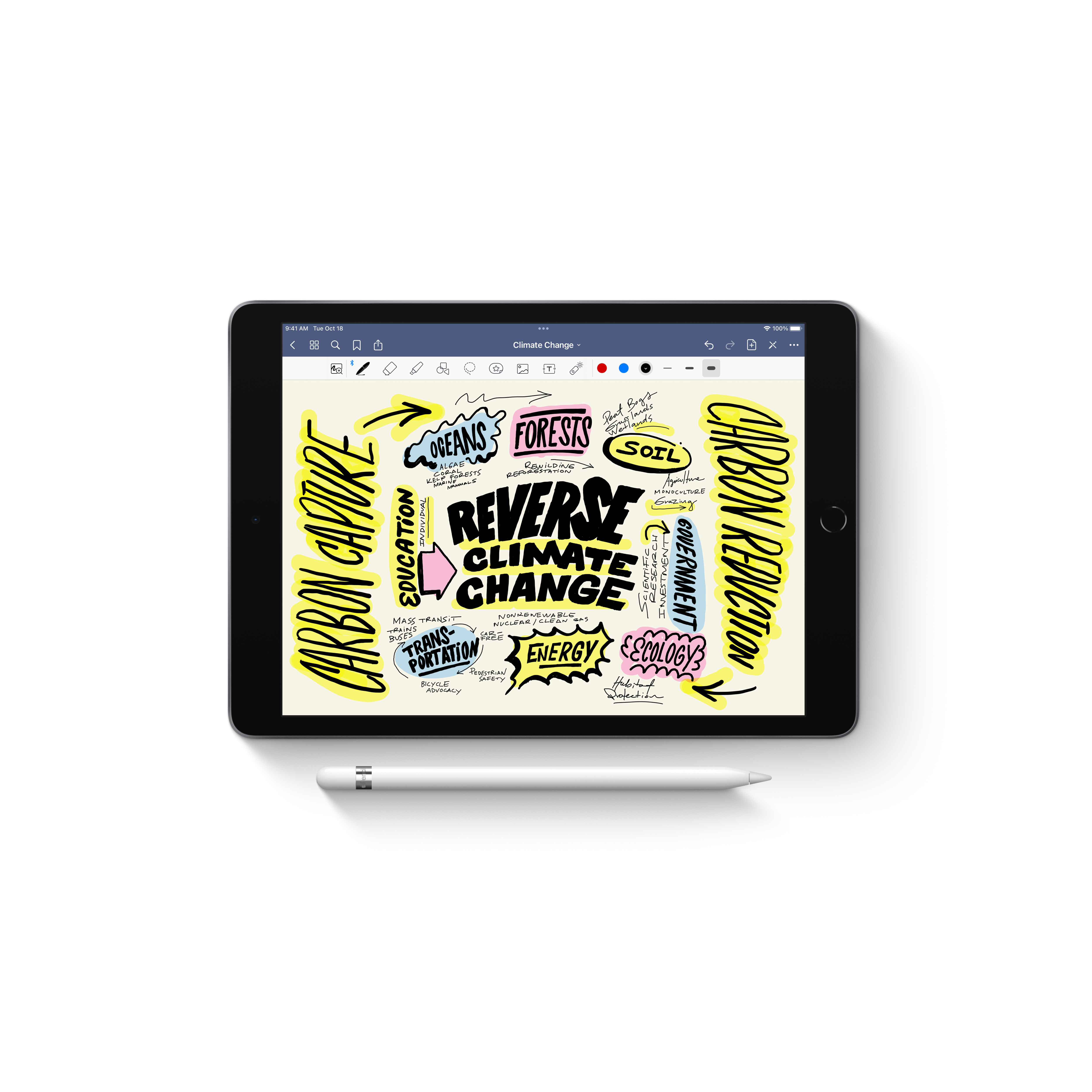 Apple Pencil 1st Generation - Stylus für Tablet - für 9.7-inch iPad (6th gen)