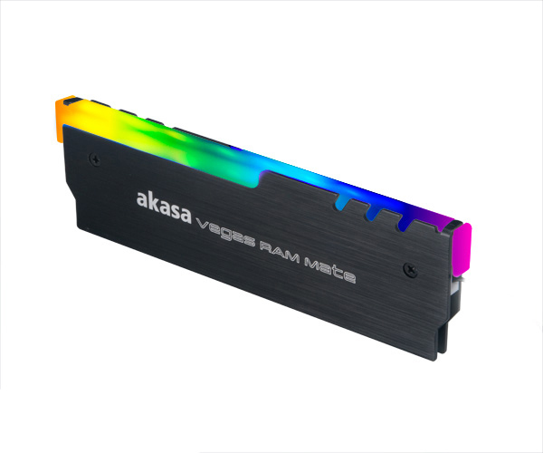 Akasa AK-MX248 - Speichermodul - Kühlkörper - Schwarz - Aluminium - Kunststoff - Rot/Grün/Blau - 5 V