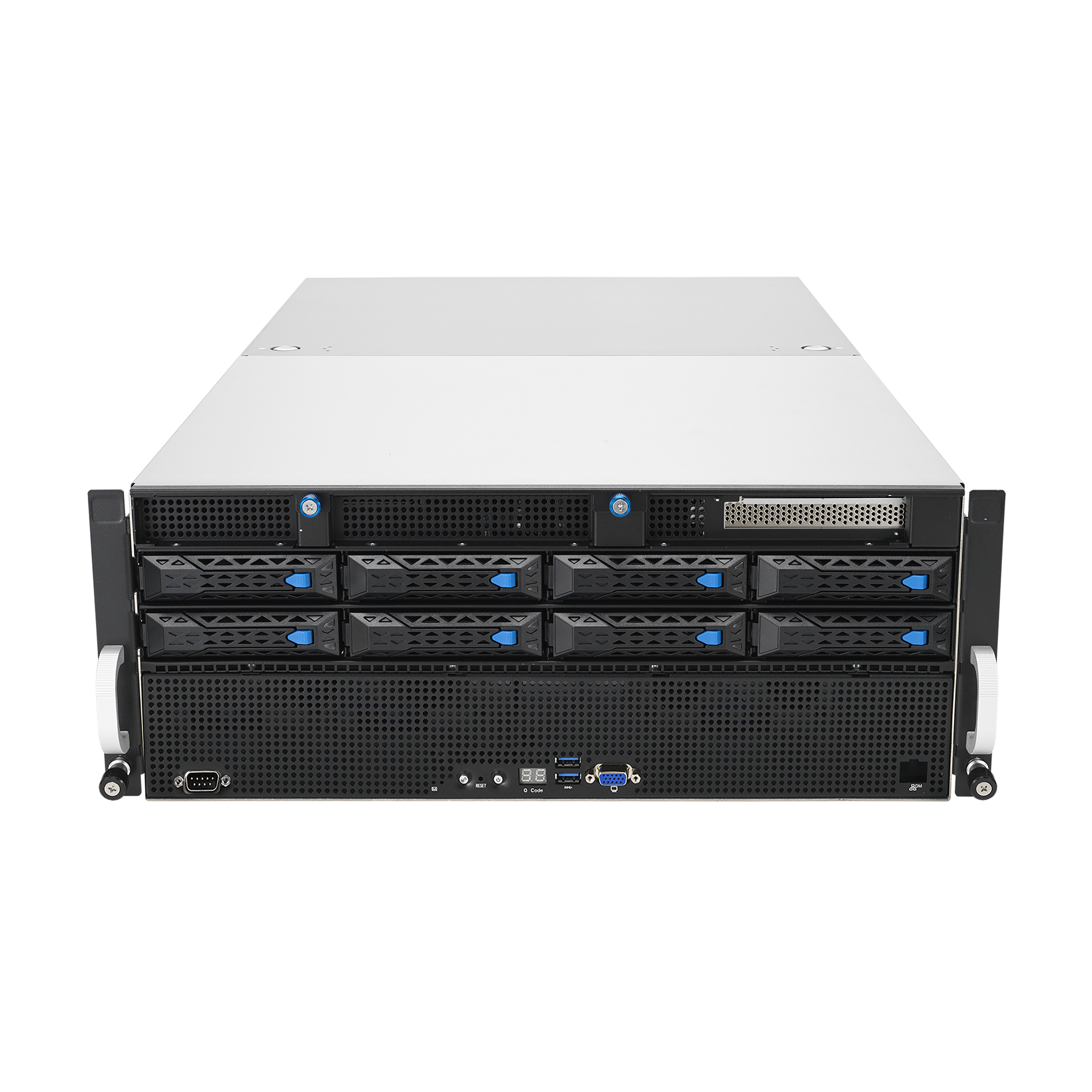 ASUS ESC8000A-E11 - Server - Rack-Montage - 4U - zweiweg - keine CPU - RAM 0 GB - SATA/PCI Express - Hot-Swap 6.4 cm, 8.9 cm (2.5", 3.5")