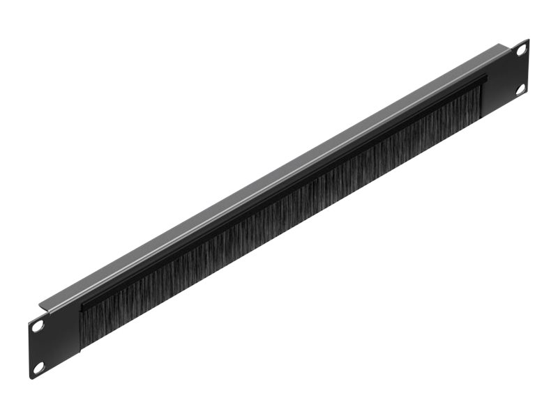 Rittal Kabelführungspanel mit Bürste - RAL 9005 - 1U - 48.3 cm (19")