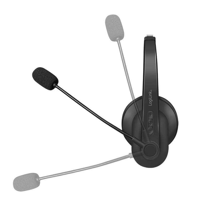 LogiLink Headset - On-Ear - Bluetooth - kabellos