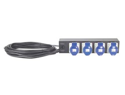 APC Basic Rack PDU - Steckdosenleiste (Rack - einbaufähig) - Wechselstrom 230 V - Eingabe, Eingang fest verdrahtet - Ausgangsanschlüsse: 4 (IEC 60309)