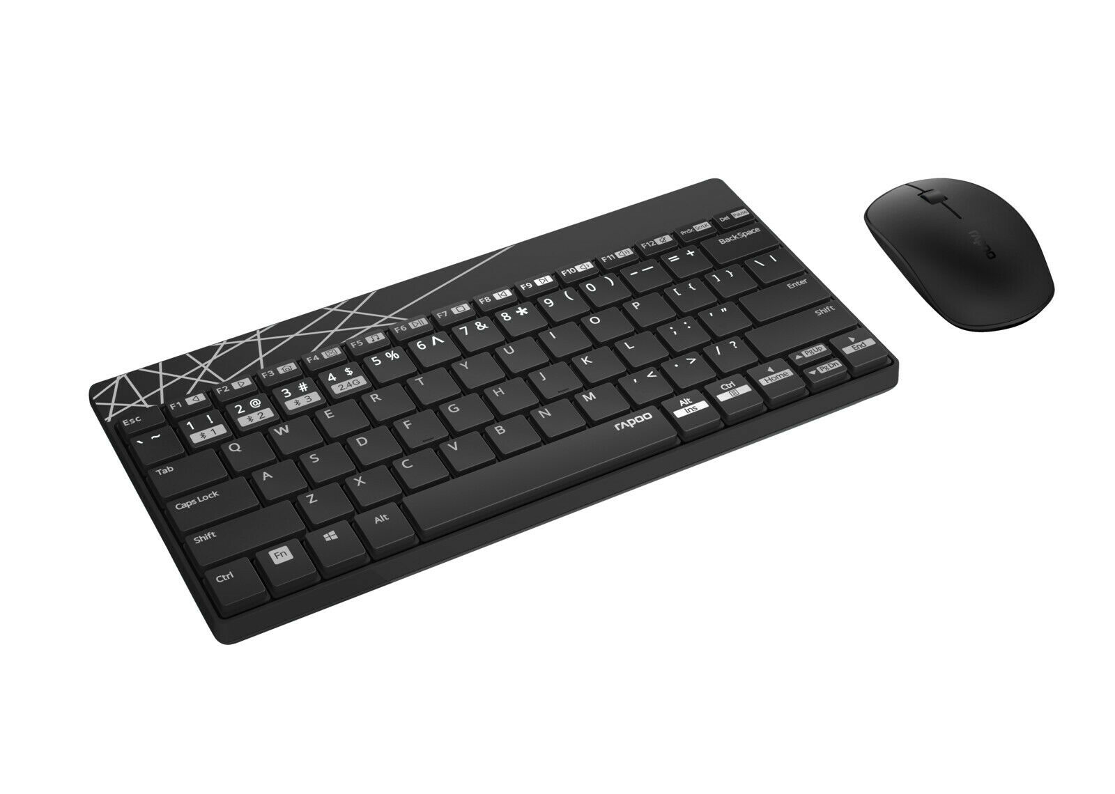 Rapoo 8000M - Tastatur-und-Maus-Set - kabellos