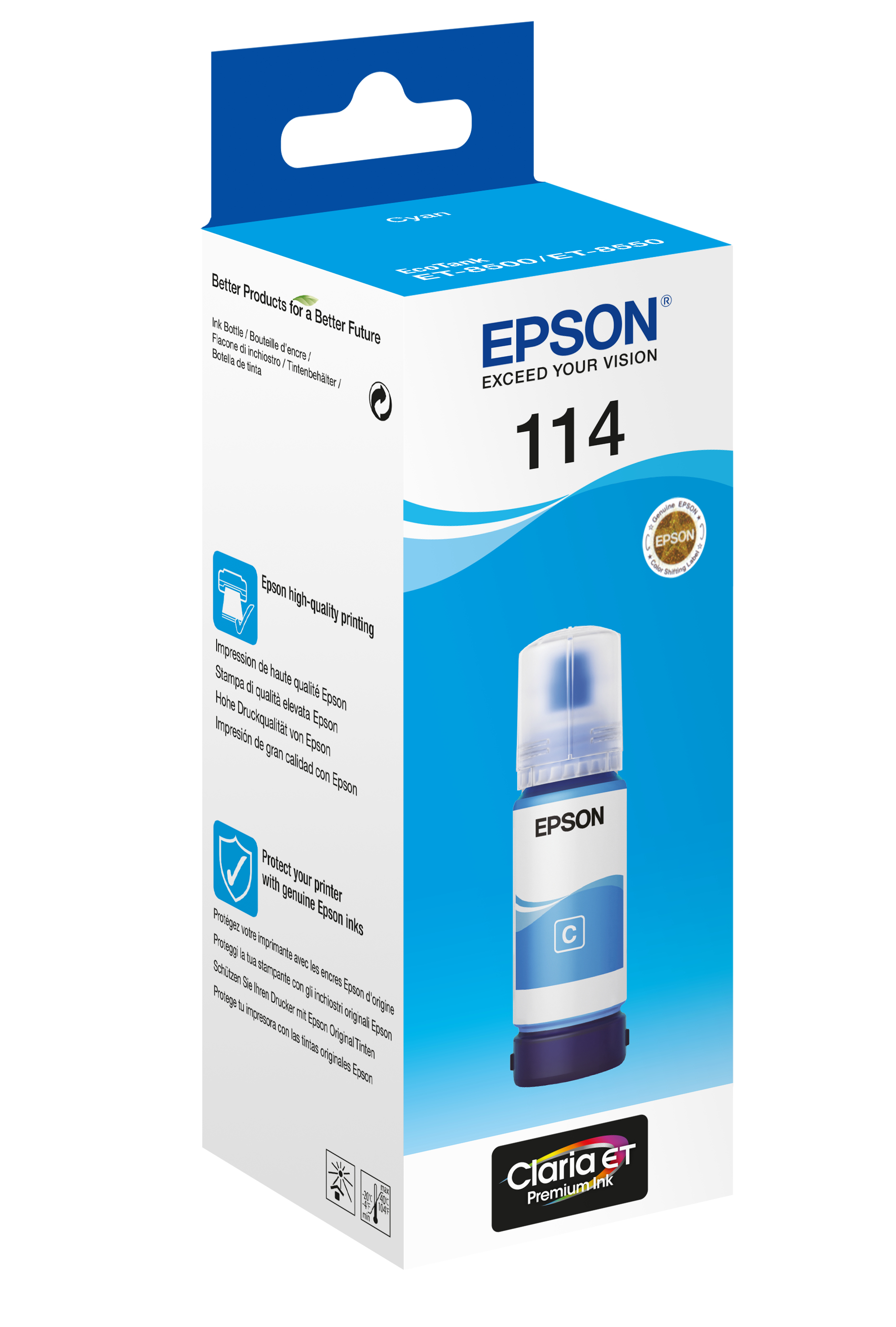 Epson 114 - 70 ml - Cyan - original - Nachfülltinte
