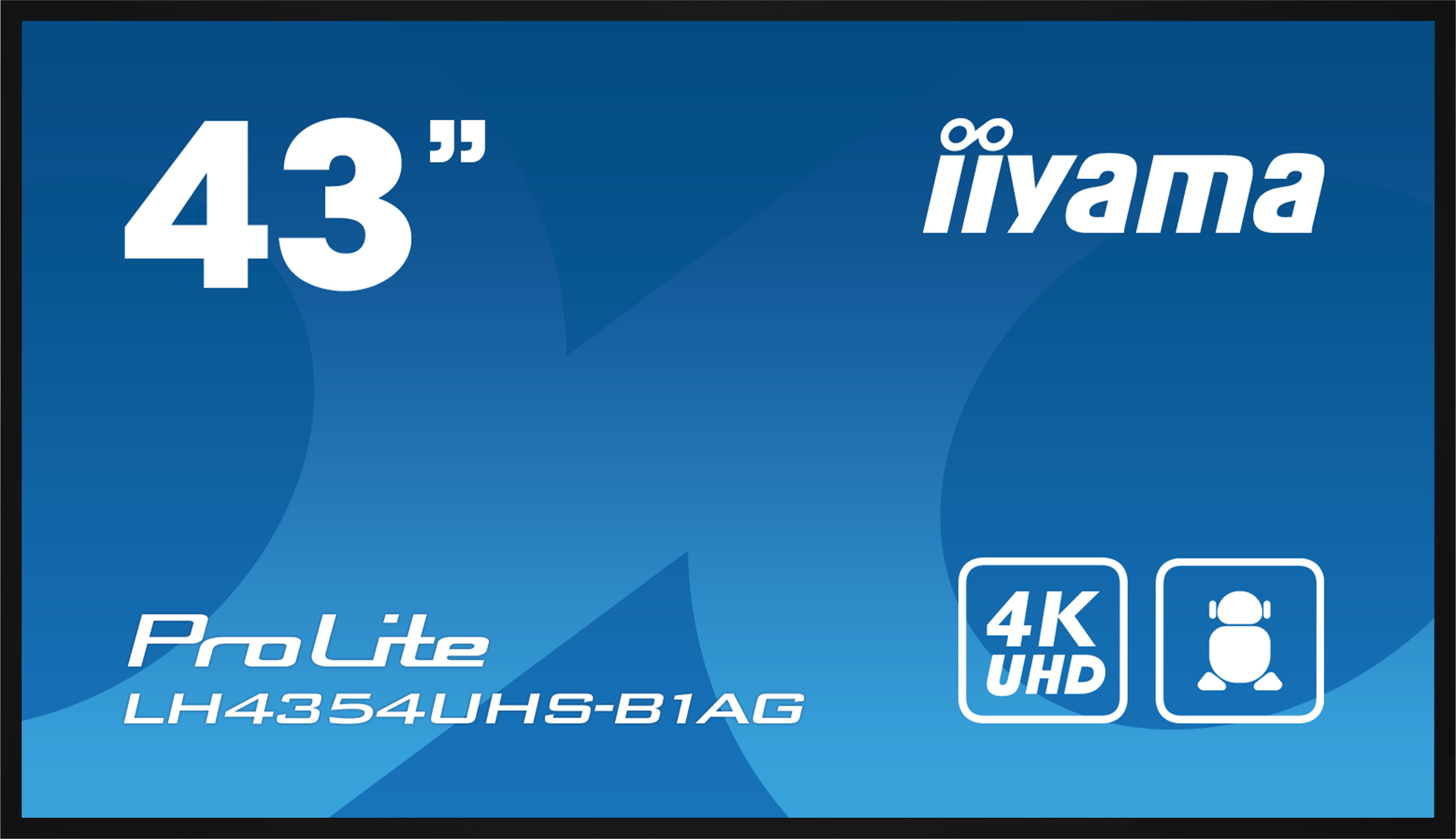 Iiyama LH4354UHS-B1AG - 108 cm (43") Diagonalklasse LH54 Series LCD-Display mit LED-Hintergrundbeleuchtung - interaktive Digital Signage - mit mit SoC Mediaplayer - 4K UHD (2160p)