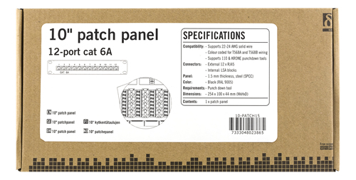 Deltaco 10-PATCH15 - patch-panel - 10"