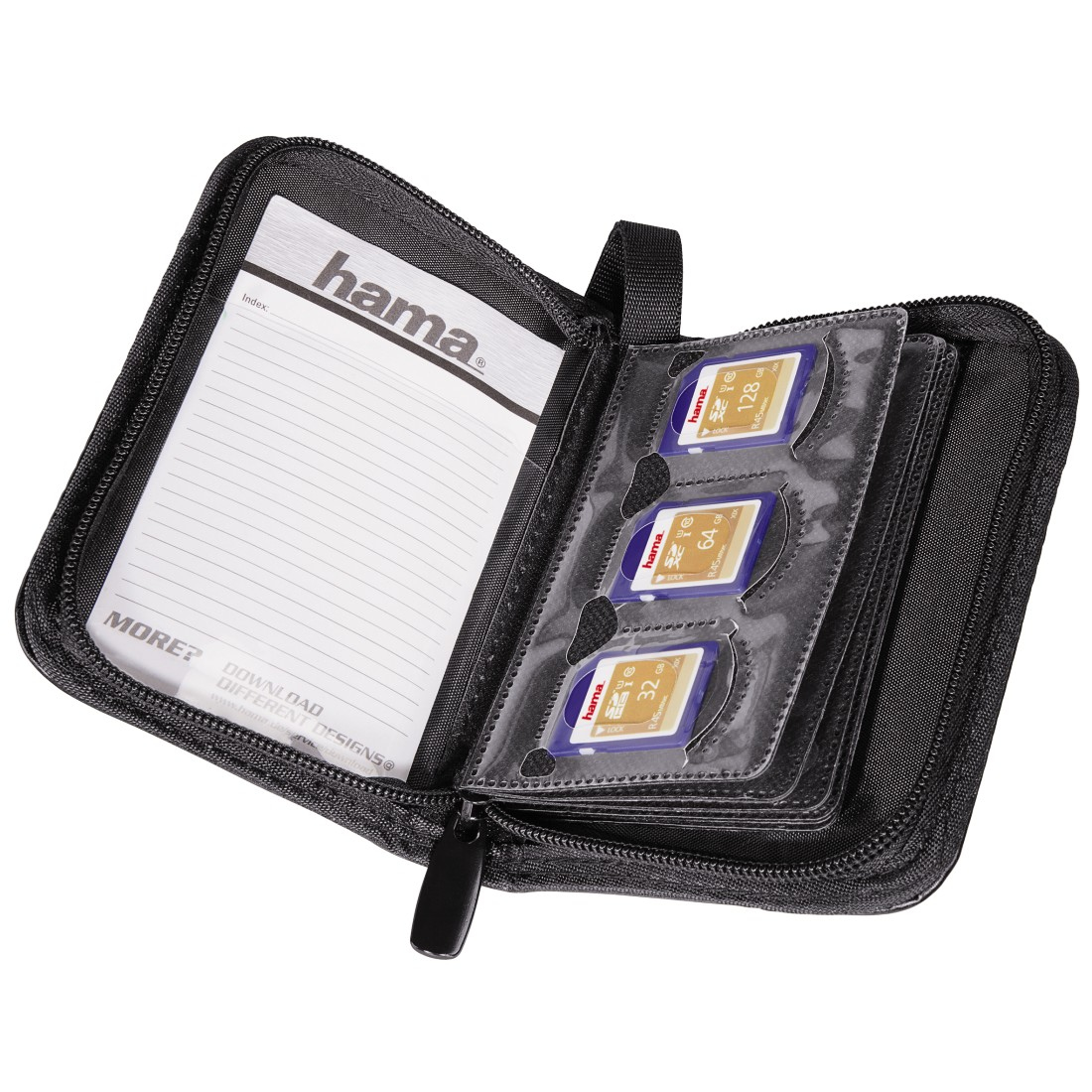 Hama Memory Card Case - Memory-Etui - Kapazität: 18 SD/MMC-Karten