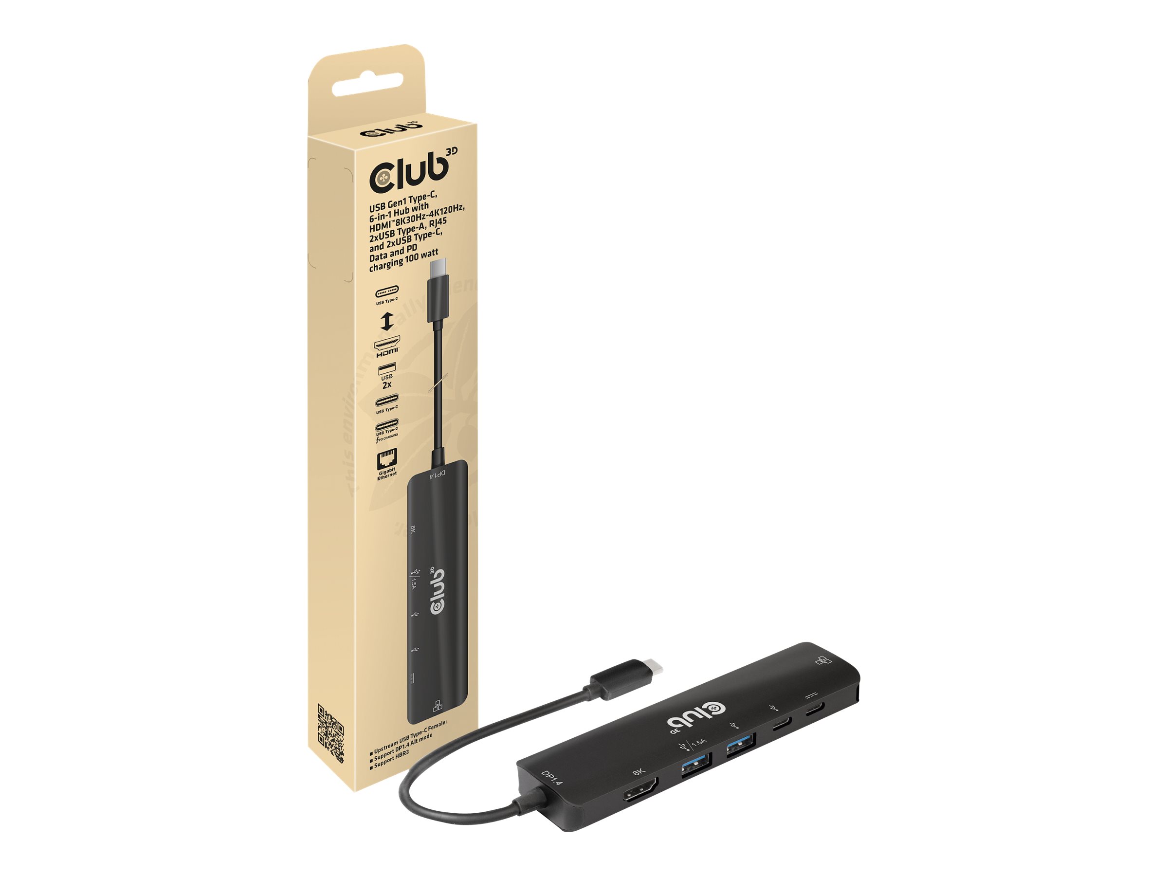 Club 3D Dockingstation - USB-C 3.1 Gen 1 - HDMI