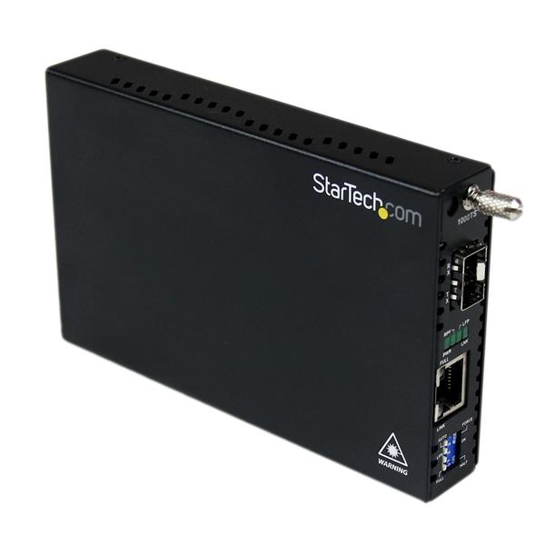 StarTech.com Gigabit Ethernet LWL / Glasfaser Medienkonverter mit SFP - 1000 Mbit/s Multimode Gigabit Ethernet Medienkonverter - Medienkonverter - GigE - 1000Base-SX, 100Base-LX, 1000Base-T - RJ-45 / SFP (mini-GBIC)