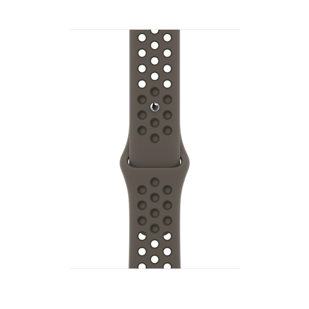 Apple Nike - Armband für Smartwatch - 140 - 210 mm - Cargo Khaki, Olivgrün-Grau - für Watch (42 mm, 44 mm, 45 mm, 49 mm)