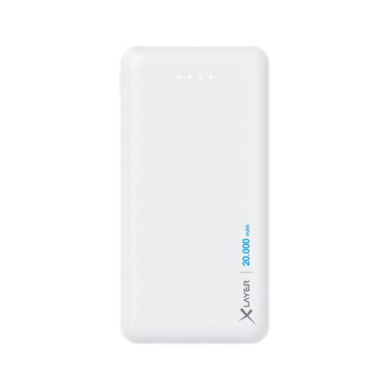 Xlayer 217286 - Weiß - Handy/Smartphone - Tablet - Lithium Polymer (LiPo) - 20000 mAh - USB - 5 V