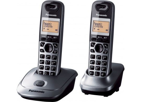 Panasonic KX-TG2512 - DECT-Telefon - Freisprecheinrichtung - 50 Eintragungen - Anrufer-Identifikation - Grau
