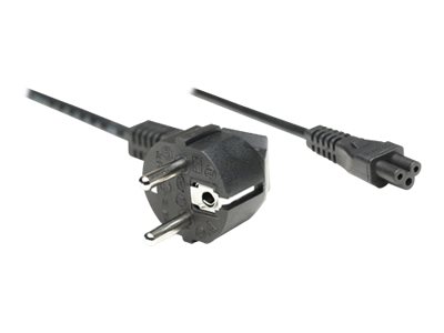 Manhattan Power Cord/Cable, Euro 2-pin (CEE 7/4) plug to C5 Female (cloverleaf/triangular)