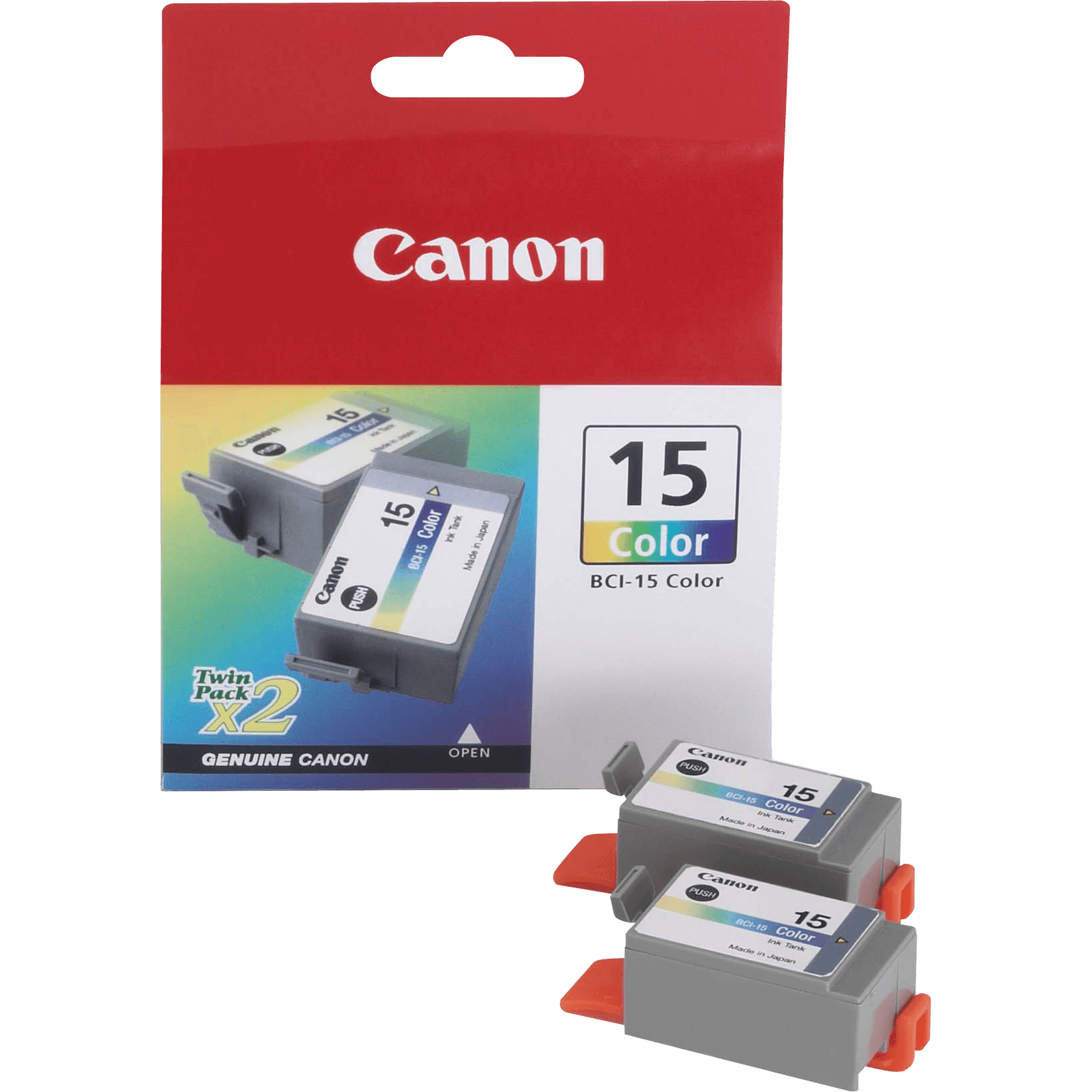 Canon BCI-15 Colour Twin Pack - 2er-Pack - 7.5 ml - Farbe (Cyan, Magenta, Gelb)