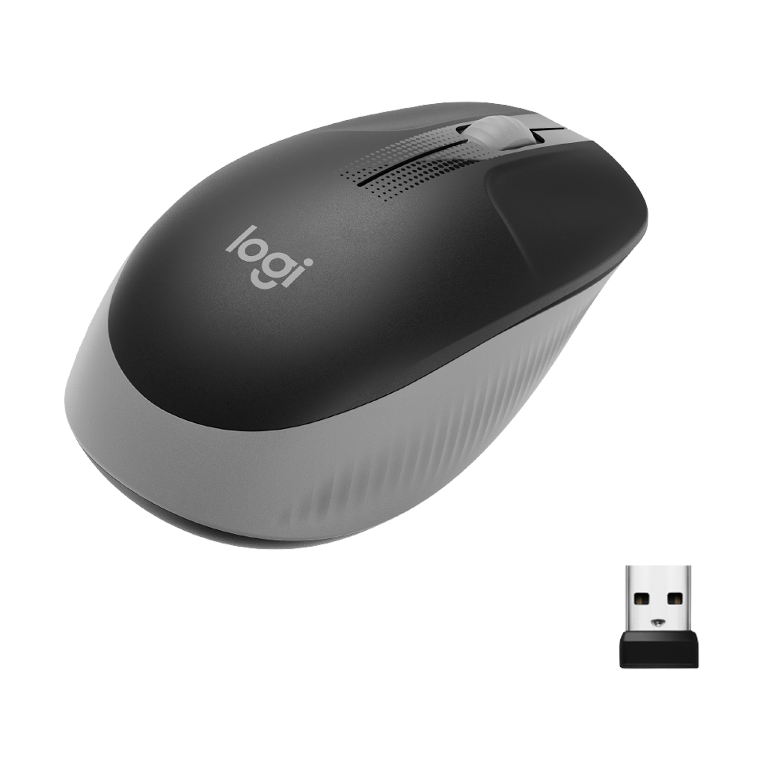 Logitech M190 - Maus - optisch - 3 Tasten - kabellos - kabelloser Empfänger (USB)