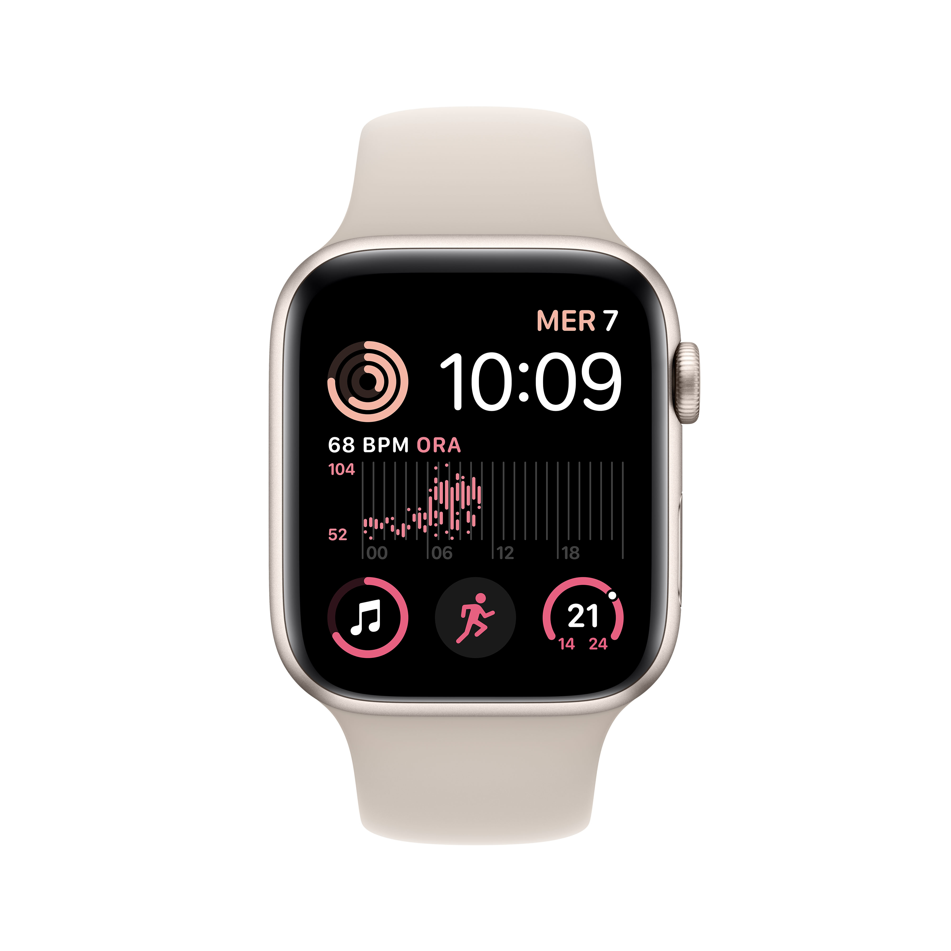 Apple Watch SE (GPS + Cellular) - 44 mm - Starlight Aluminium