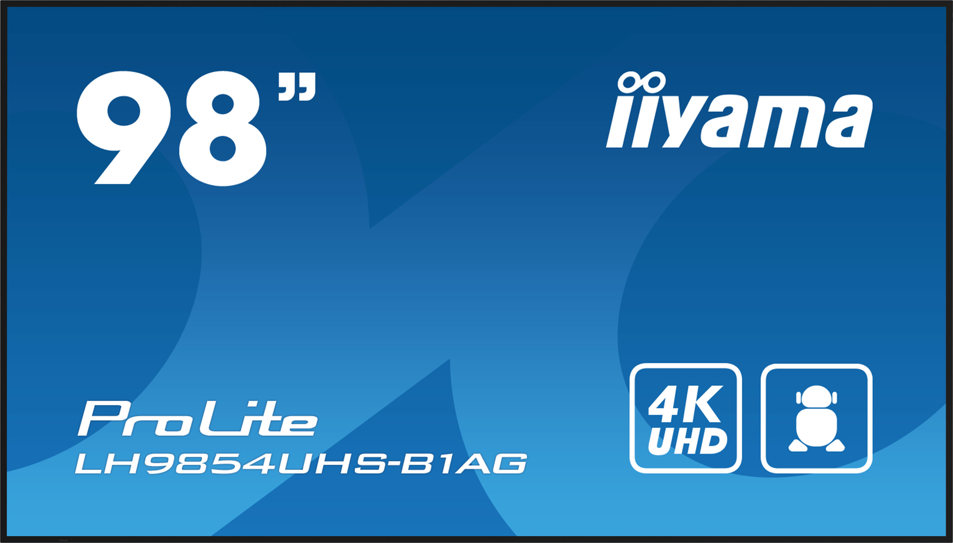 Iiyama LH9854UHS-B1AG - 249 cm (98") Diagonalklasse LH54 Series LCD-Display mit LED-Hintergrundbeleuchtung - interaktive Digital Signage - mit mit SoC Mediaplayer - 4K UHD (2160p)