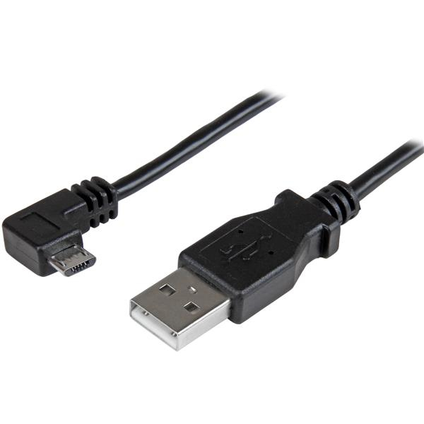 StarTech.com Micro USB Lade/Sync-Kabel - St/St - Micro USB rechts gewinkelt - 2m - USB auf Micro USB Ladekabel - USB-Kabel - Micro-USB Typ B (M)