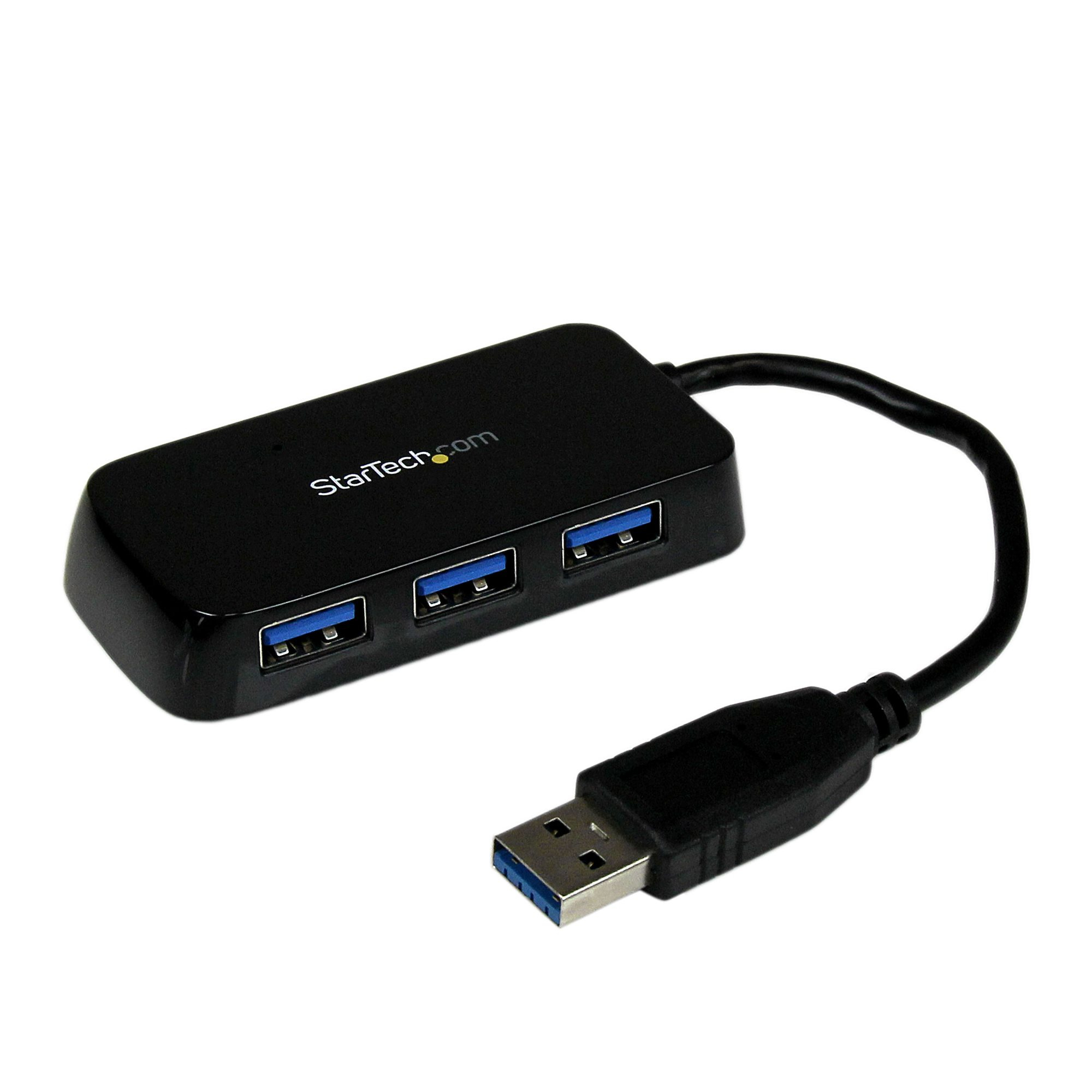 StarTech.com 4 Port USB 3.0 SuperSpeed Hub - Schwarz