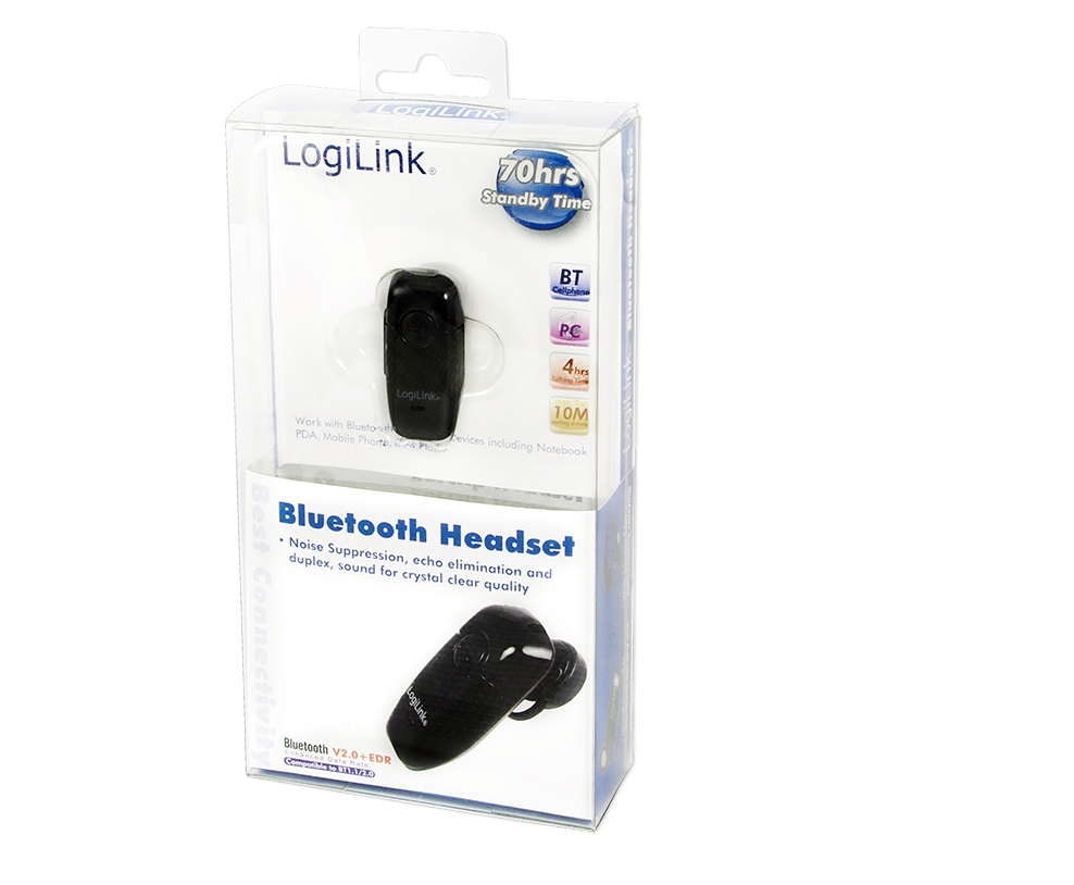 LogiLink Bluetooth V2.0 Earclip Headset - Headset