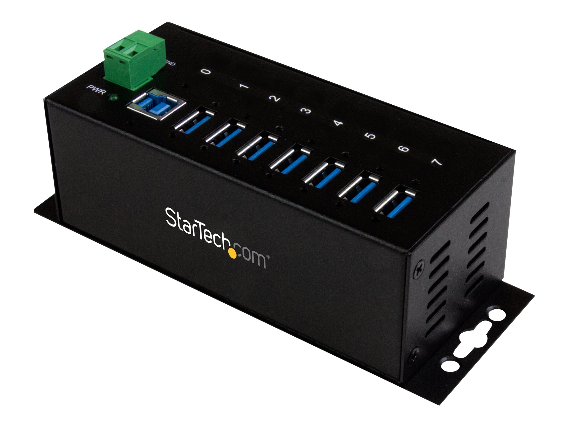StarTech.com Industrieller 7 Port USB 3.0 Hub mit Überspannungsschutz