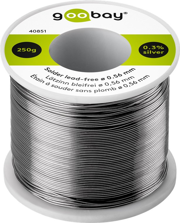 Goobay Solder lead-free A¸ 0.56 mm 250 g - content 0.3% silver 0.7% copper 96.5% tin