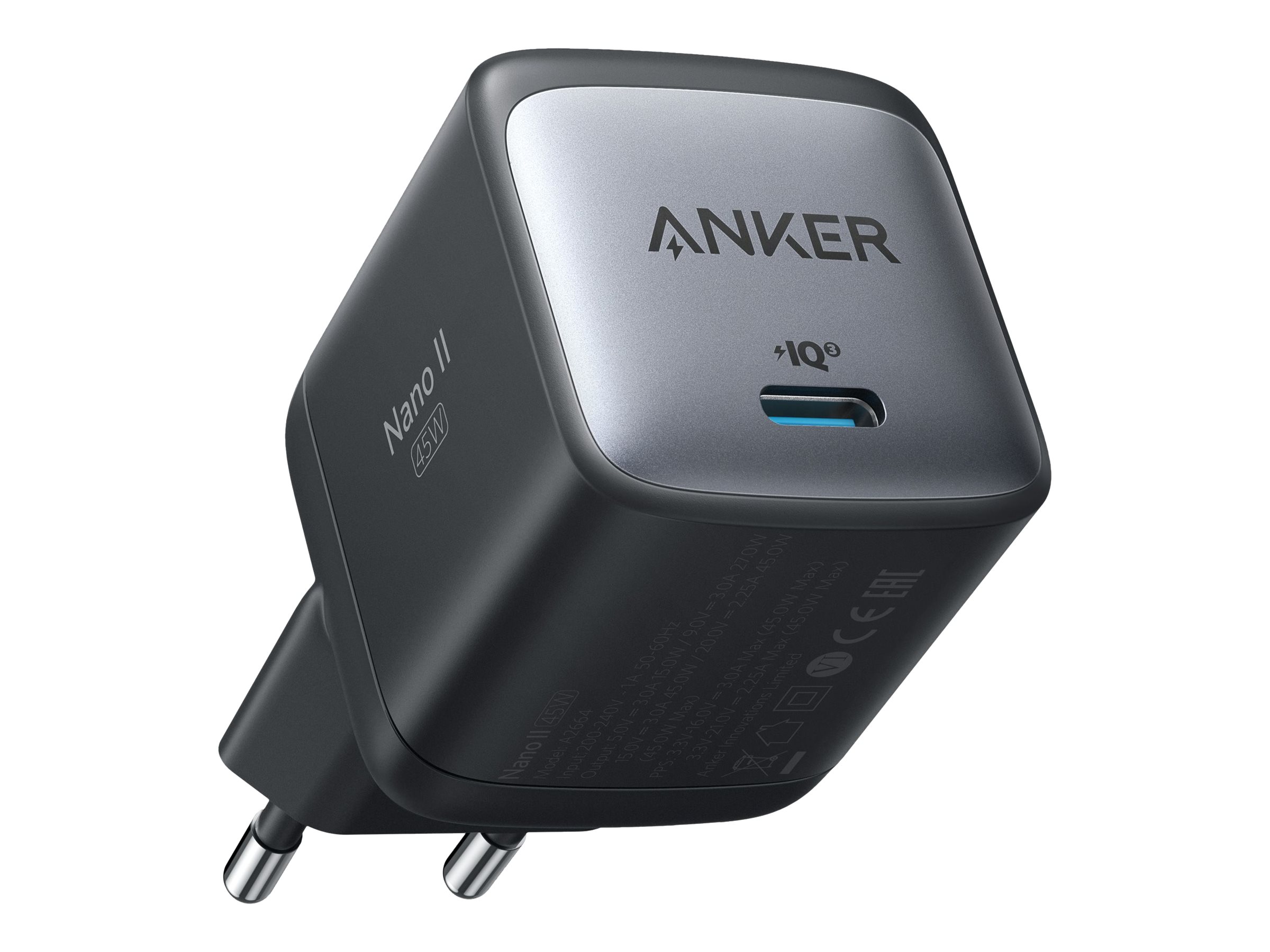 Anker Innovations Anker 713 (Nano II) - Netzteil - 45 Watt - 3 A - IQ 3.0 (24 pin USB-C)