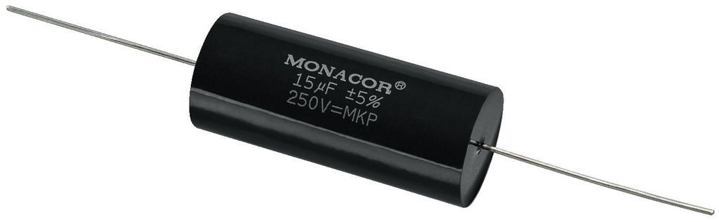 MONACOR MKPA-150 - Schwarz - Film - Zylindrische - 15000 nF - 250 V - 56 mm