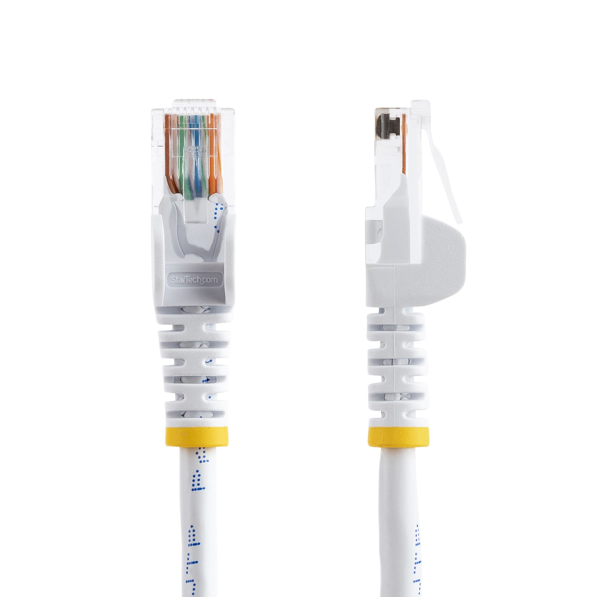 StarTech.com 0,5m Cat5e Ethernet Netzwerkkabel Snagless mit RJ45 - Cat 5e UTP Kabel - Weiß - Patch-Kabel - RJ-45 (M)