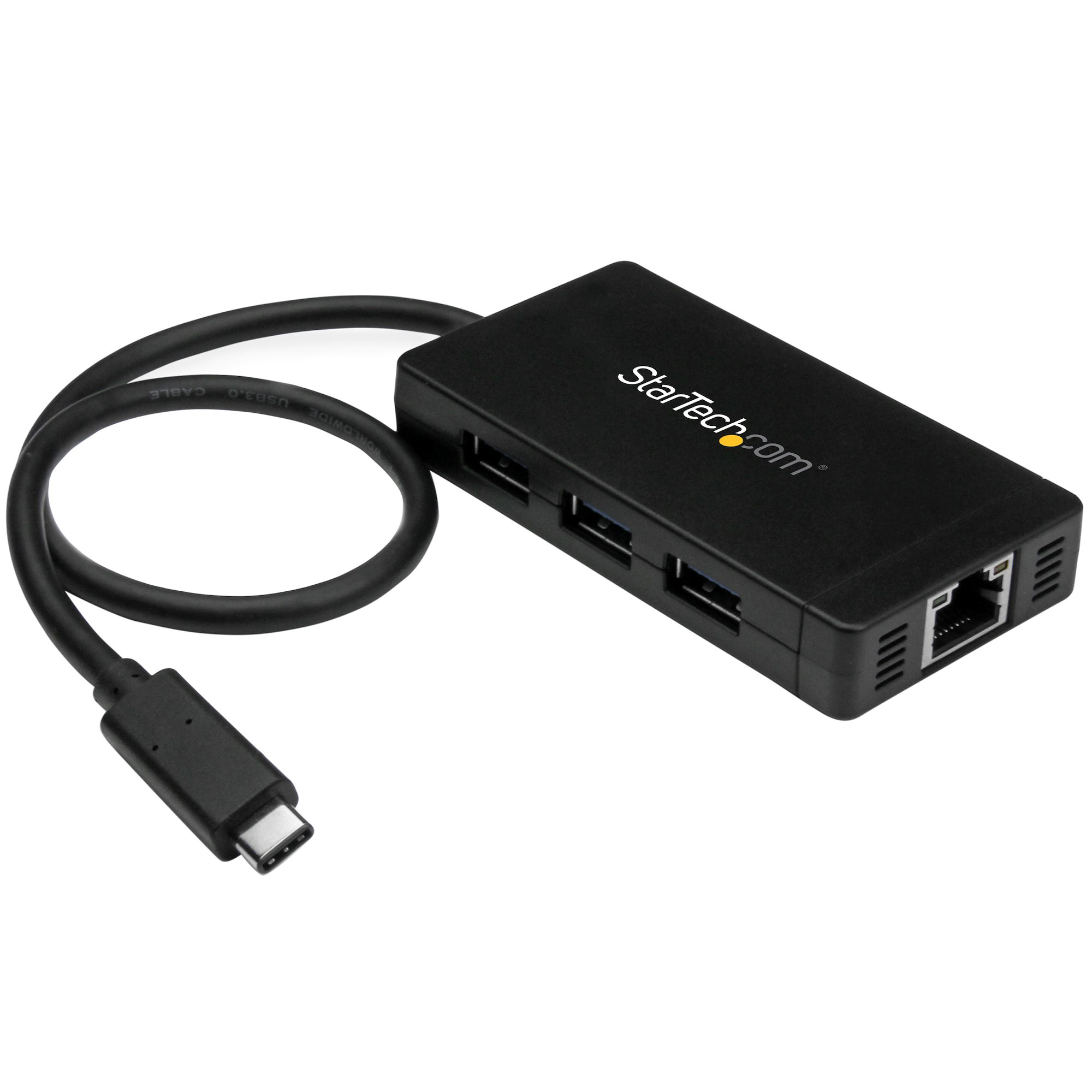 StarTech.com 3 Port USB 3.0 Hub mit USB-C und Gigabit Ethernet