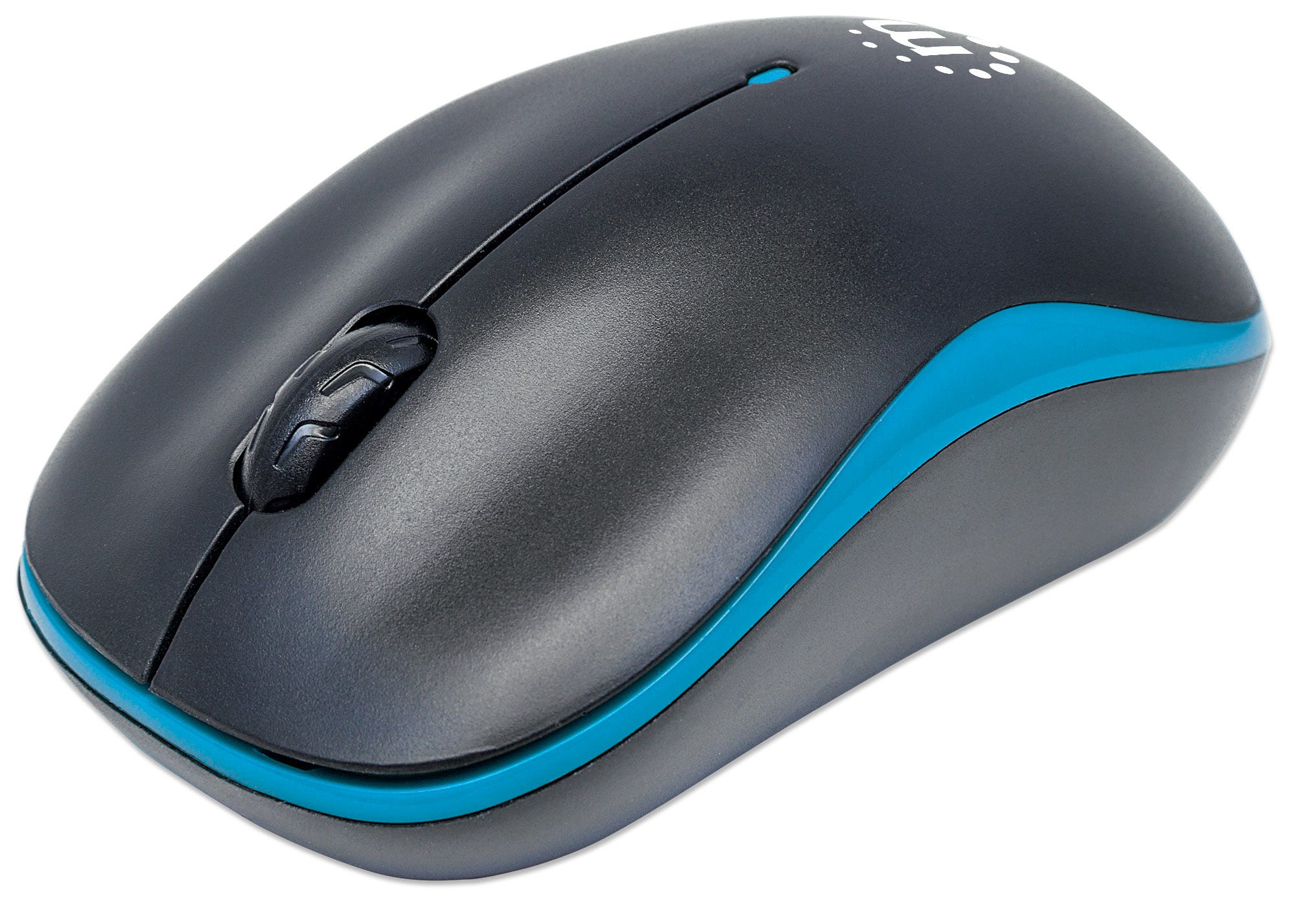 Manhattan Success Wireless Mouse, Black/Blue, 1000dpi, 2.4Ghz (up to 10m)