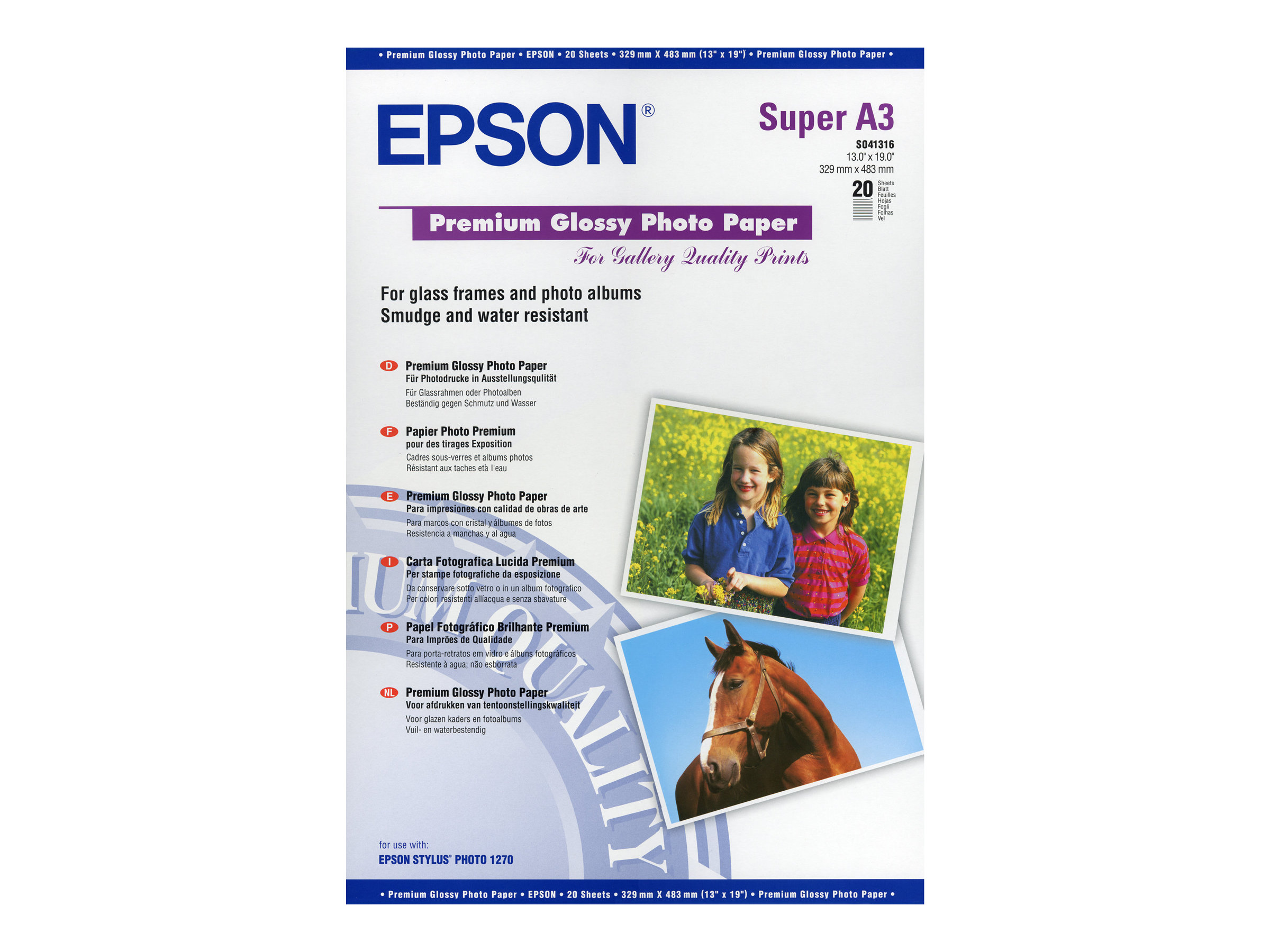 Epson Premium - Glänzend - Super A3/B (330 x 483 mm)