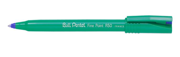 Pentel Fine Point R50 - Clip - Stick-Kugelschreiber - Blau - 12 Stück(e) - Fein