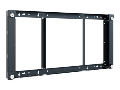 Hagor Befestigungskit (Wandmontage) - für LCD-Display - Kunststoff, Glas - Schwarz, RAL 9005 - Bildschirmgröße: 139.7 cm (55")