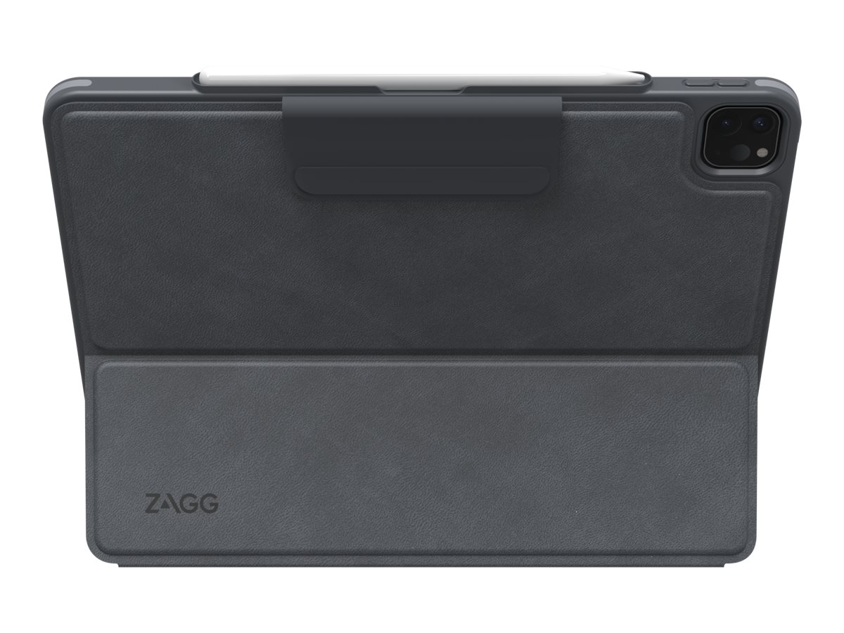ZAGG Pro Keys - Tastatur und Foliohülle - hintergrundbeleuchtet - Bluetooth - Tschechisch - Schwarz/Grau Tastatur, Schwarz/Grau Gehäuse - für Apple 11-inch iPad Pro (1. Generation, 2. Generation, 3. Generation)