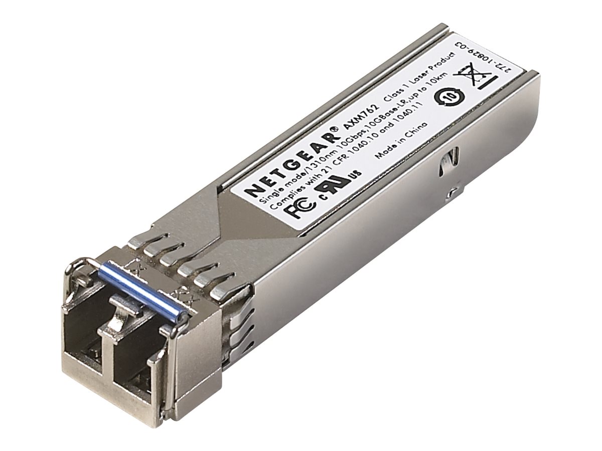Netgear ProSafe AXM762 - SFP+-Transceiver-Modul - 10 GigE - 10GBase-LR - LC Single-Modus - bis zu 300 m - 1310 nm (Packung mit 10)