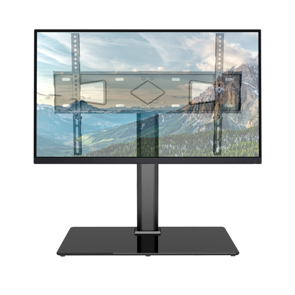 IC Intracom TECHly - Aufstellung - für LCD-Display - Temperglas - Schwarz - Bildschirmgröße: 81-165 cm (32"-65")