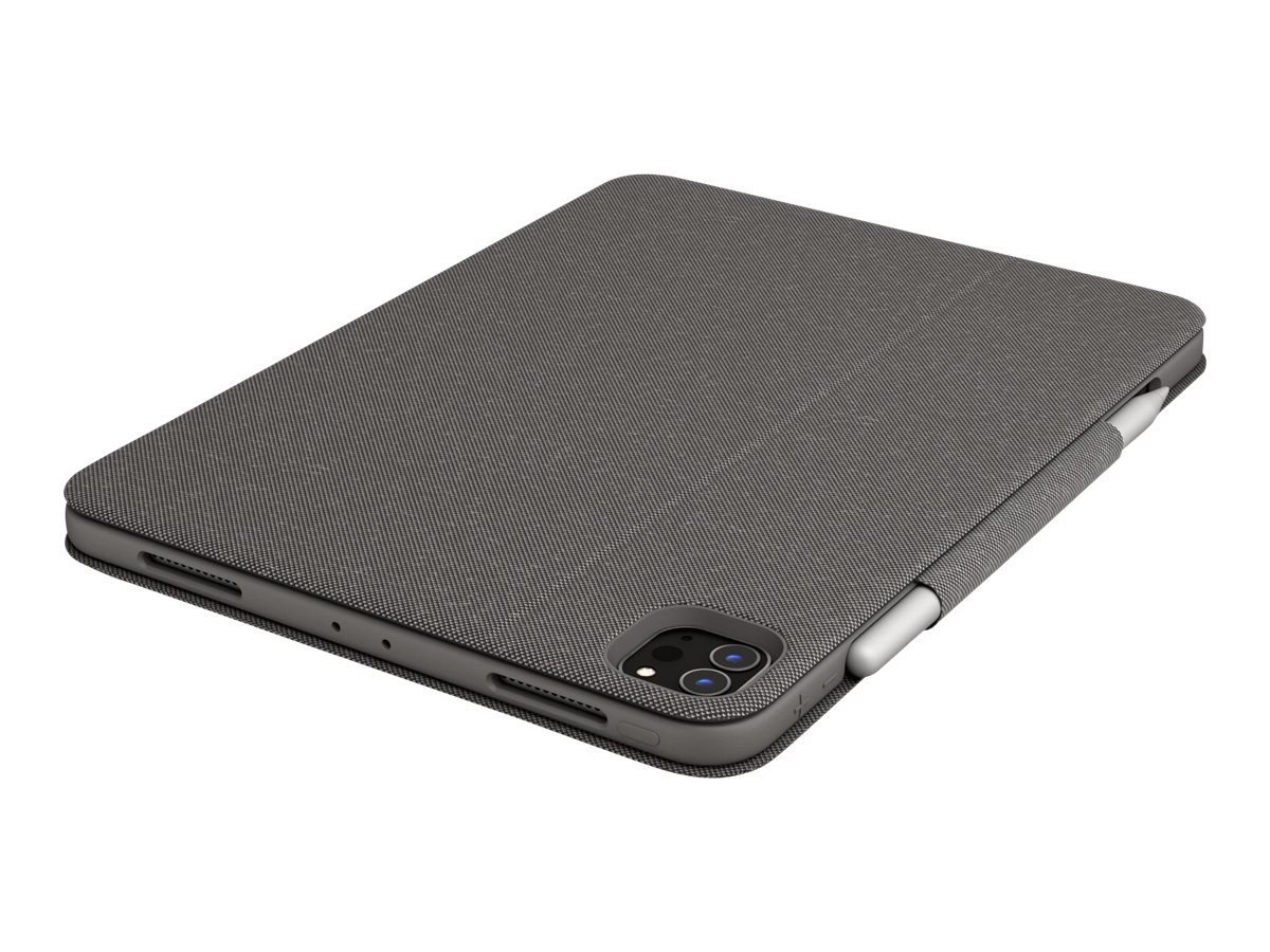 Logitech Folio Touch - Tastatur und Foliohülle - mit Trackpad - hinterleuchtet - Apple Smart connector - AZERTY - Französisch - Oxford Gray - für Apple 10.9-inch iPad Air (4. Generation, 5. Generation)