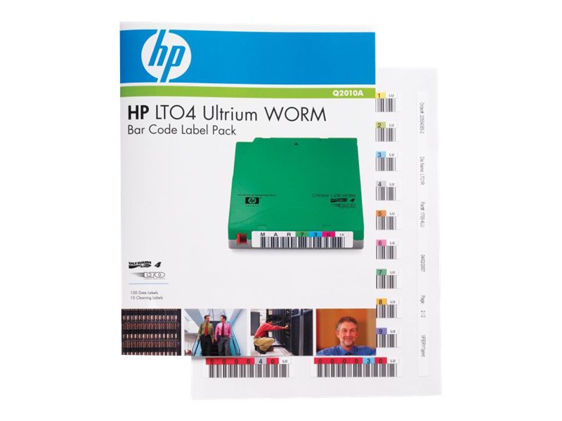 HPE Ultrium 4 WORM Bar Code Label Pack - Strichcodeetiketten