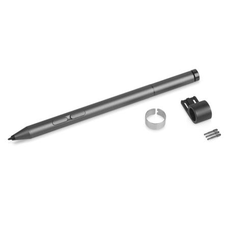 Lenovo Active Pen 2 - Stift - 3 Tasten - kabellos - Bluetooth - Grau - für IdeaPad Flex 5 14IIL05; ThinkPad L13 Yoga Gen 2; P1 (3rd Gen)