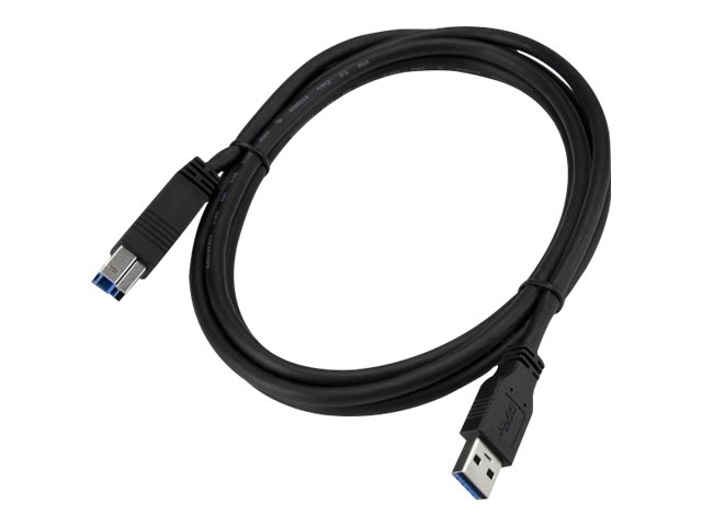 StarTech.com 2m zertifiziertes USB 3.0 SuperSpeed Kabel A auf B - Schwarz - USB 3 Anschlusskabel - Stecker/Stecker - USB-Kabel - USB Type B (M)