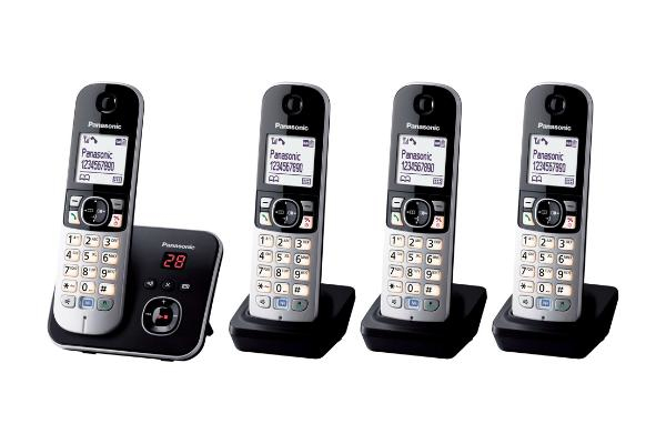 Panasonic KX-TG6824 - Schnurlostelefon - Anrufbeantworter mit Rufnummernanzeige