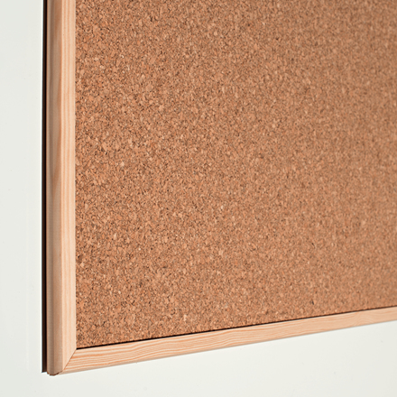 Esselte Leitz Pinnwand - geeignet für Wandmontage - 900 x 595 mm - Kork - doppelseitig - Nature Brown