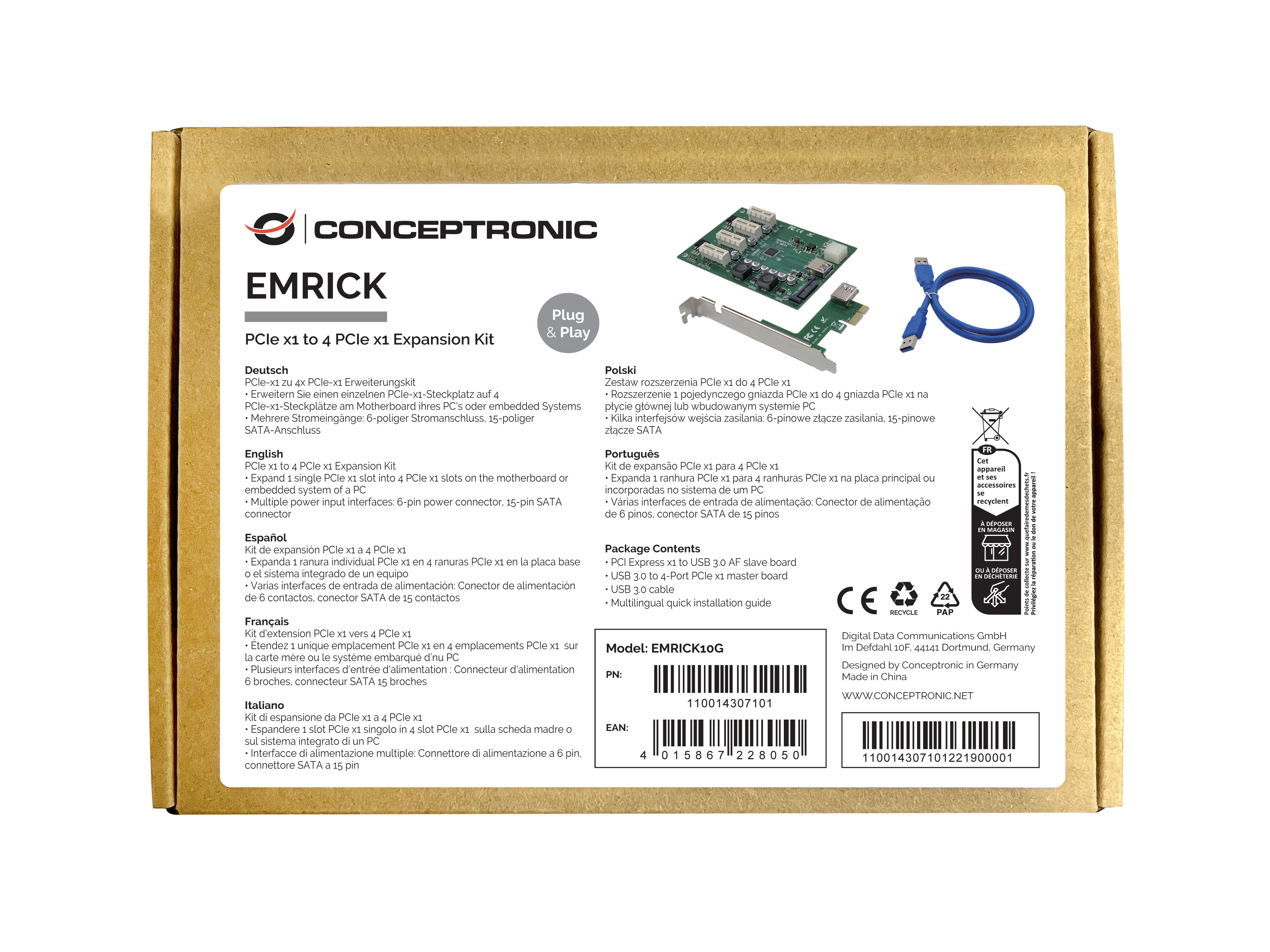 Conceptronic EMRICK10G - Riser Card