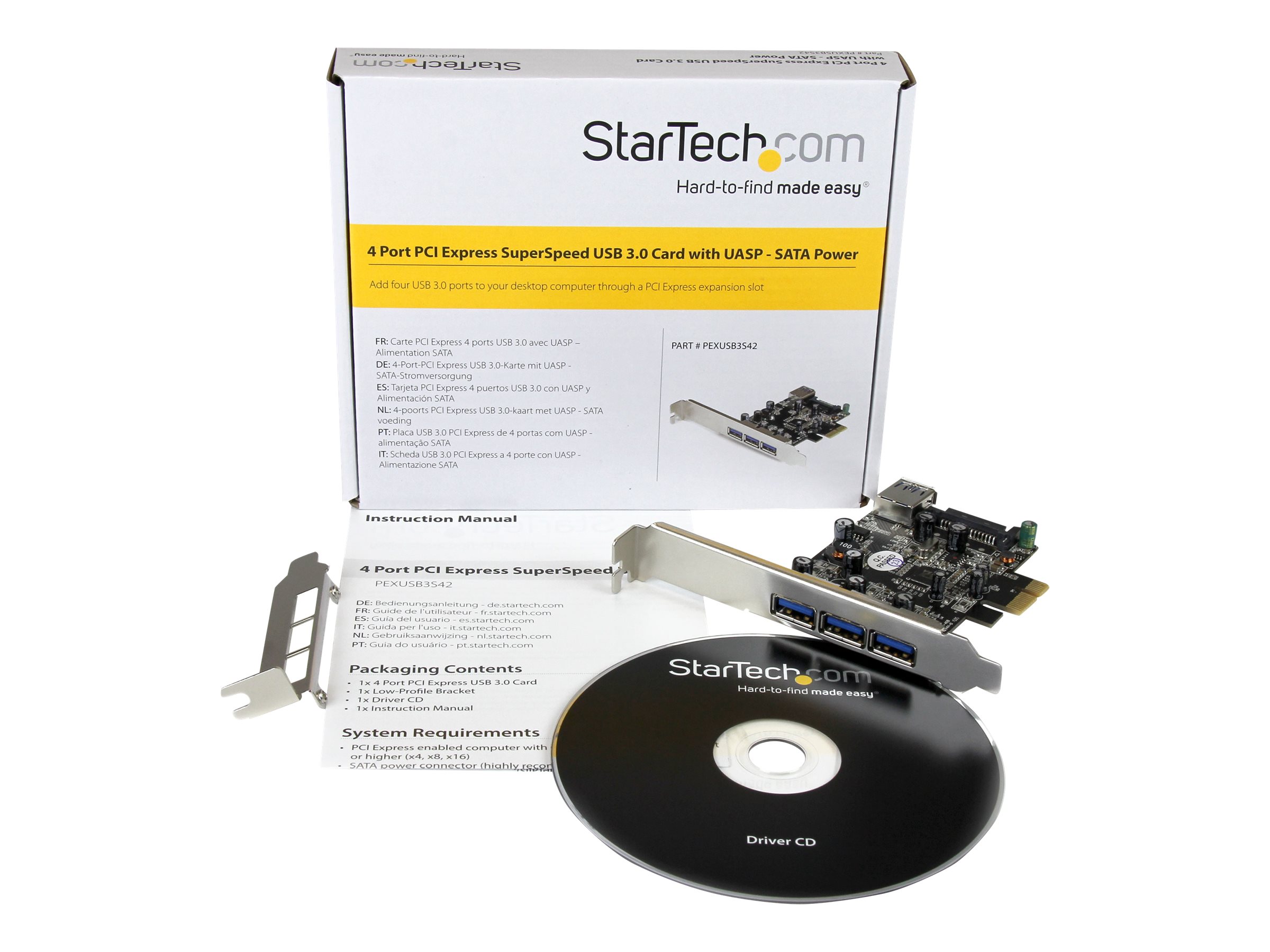 StarTech.com 4 Port PCI Express USB 3.0 Karte