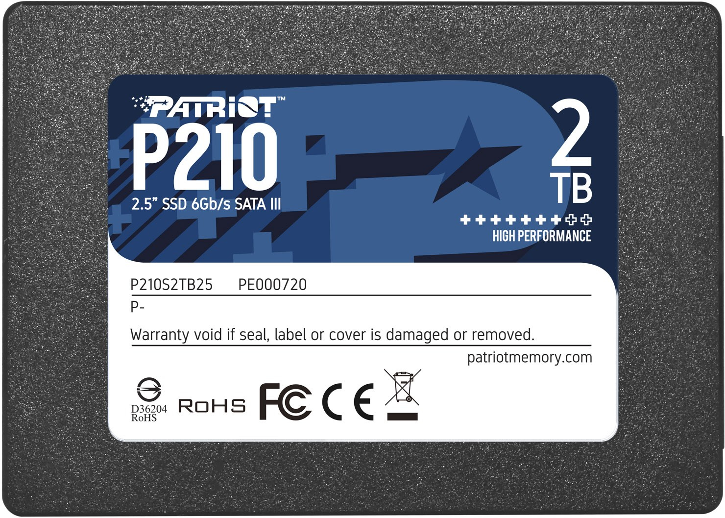 PATRIOT P210 - SSD - 2 TB - intern - 2.5" (6.4 cm)