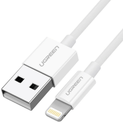 Ugreen Cable 20728 USB 2.0 M - Lightning M 1m white color - Kabel - Digital/Daten