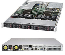 Supermicro SuperServer 1028U-TRT+ - Server - Rack-Montage - 1U - zweiweg - keine CPU - RAM 0 GB - SATA - Hot-Swap 6.4 cm (2.5")